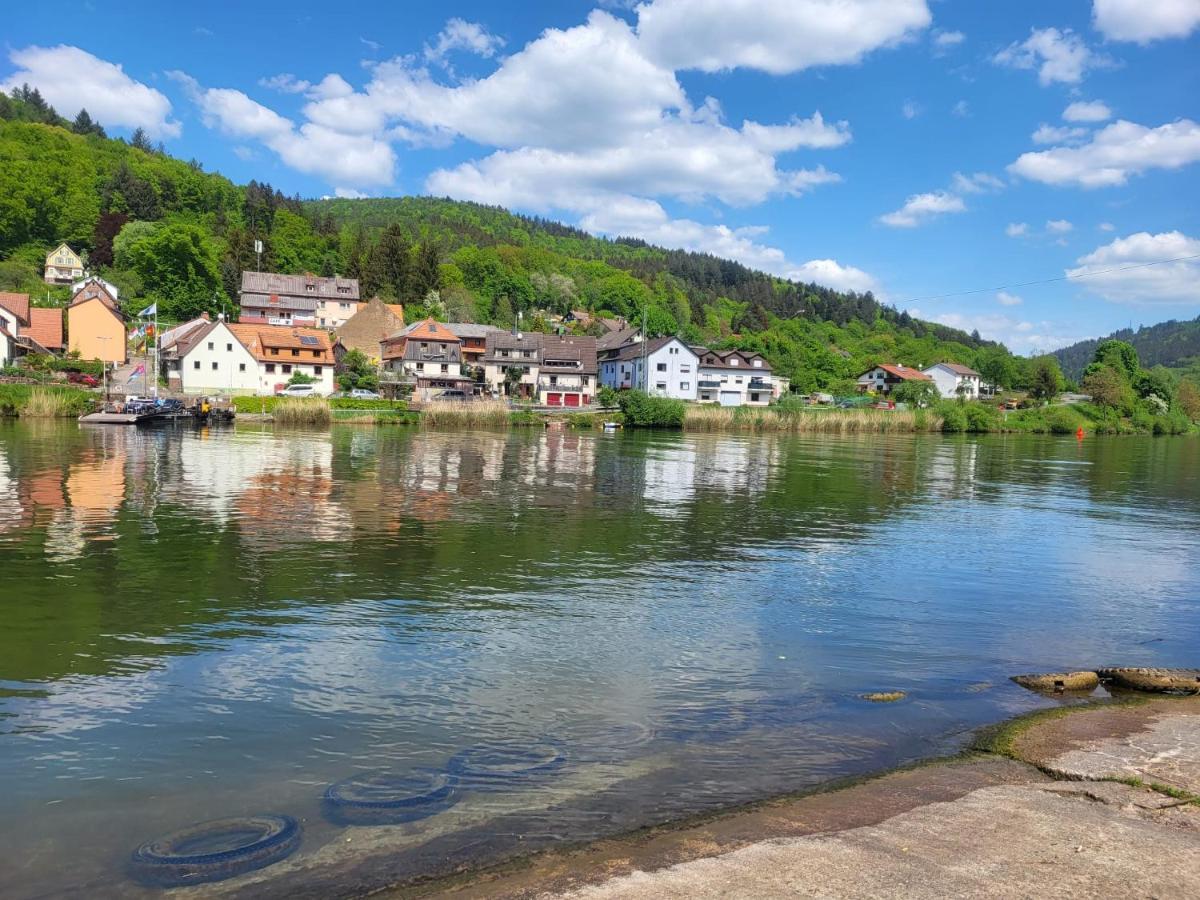 Fewo Am Neckarsteig Mit Anbindung An Heidelberg 内卡尔斯泰纳 外观 照片